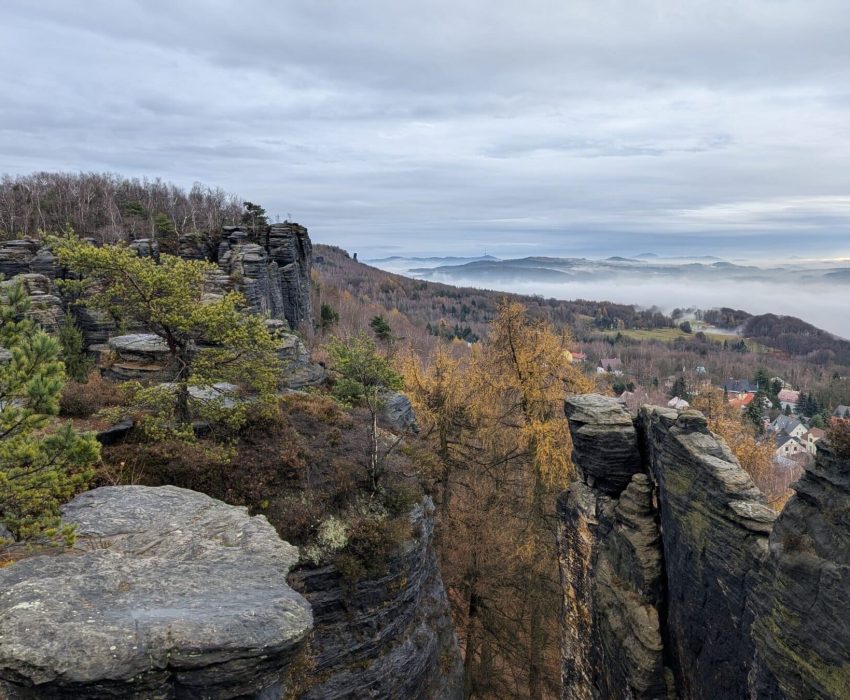 Towering rock formations where Narnia was filmed