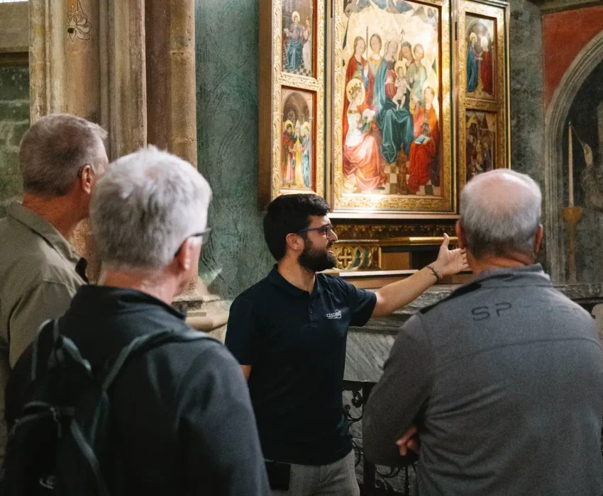 A closer look at centuries-old Gothic frescoes in St. Barbara’s Cathedral — one of the jewels of Kutná Hora.