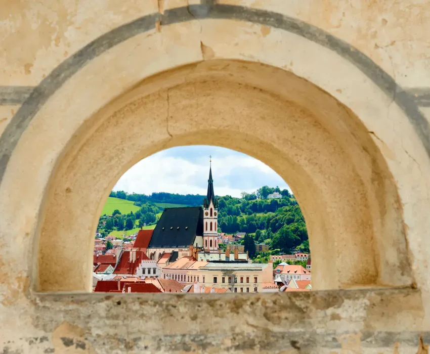 St. Vitus Church from one of the town’s hidden angles