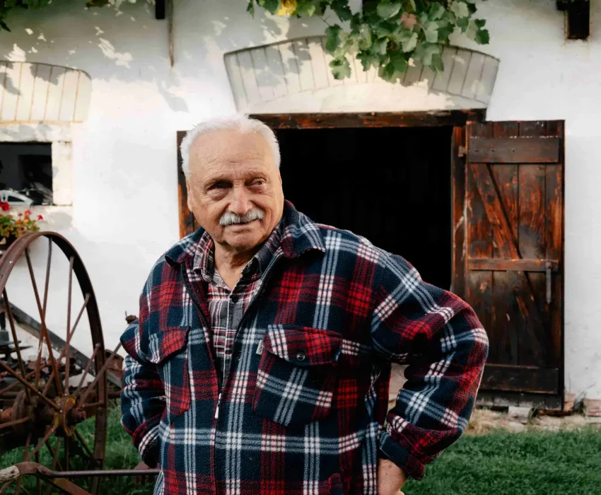 Meet a local whose family has lived in Holašovice for over 500 years